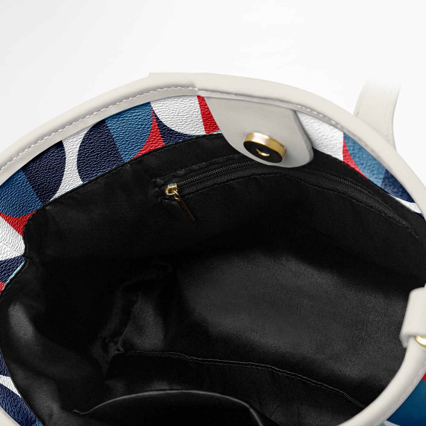 2026 - Geometric shapes Leather Tote Bag