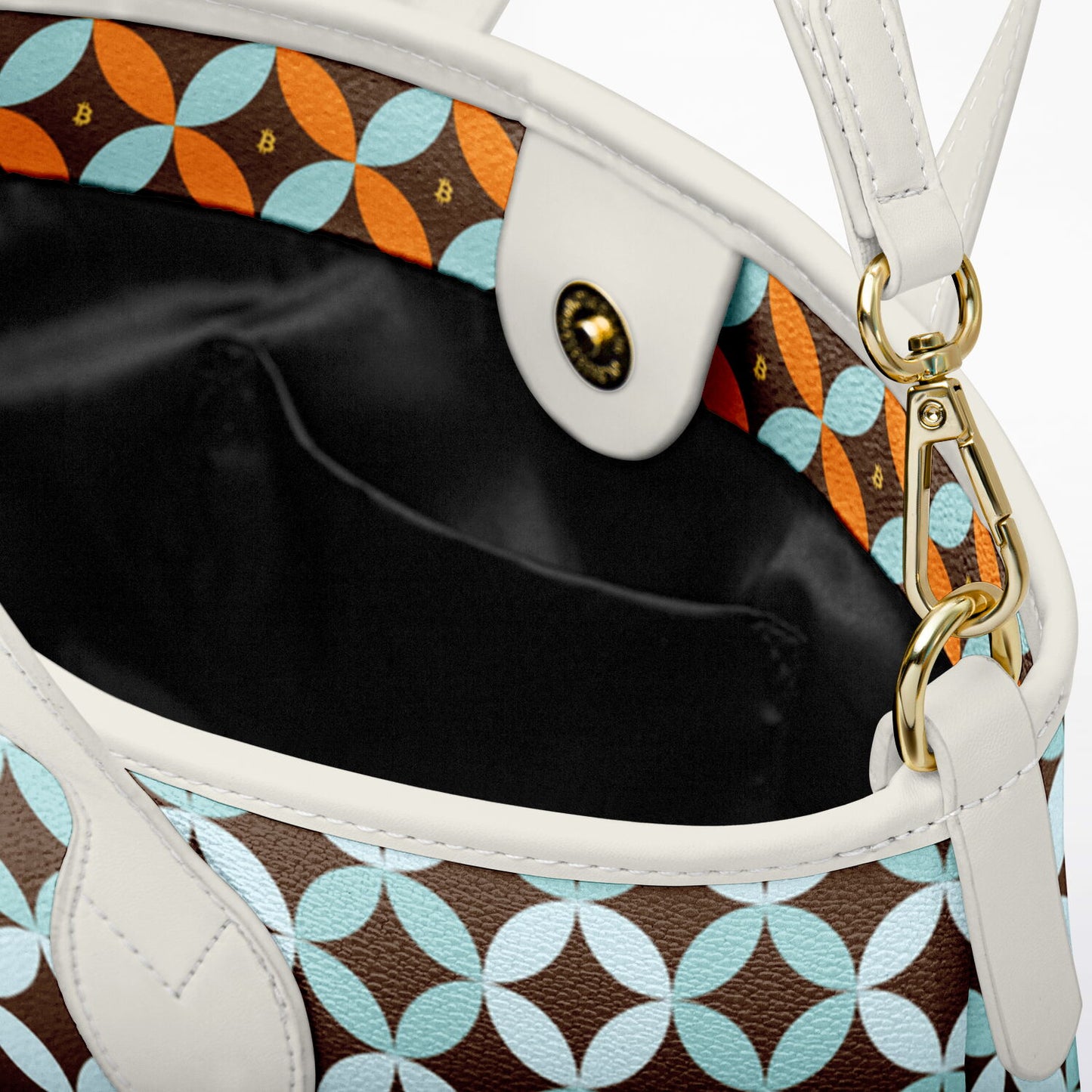 2026 - Secretly into Bitcoin - Leather Tote Bag
