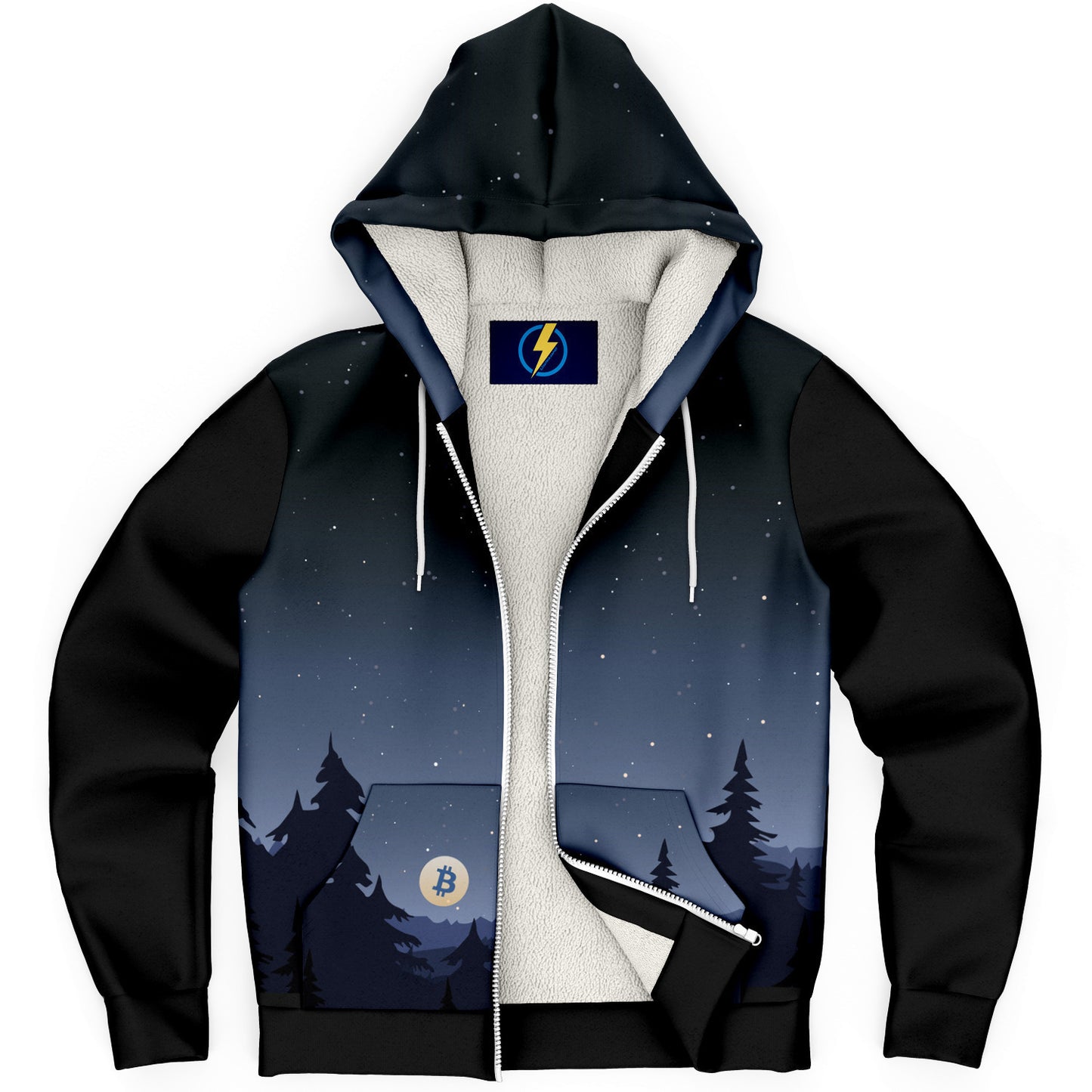 Night Sky - Microfleece Ziphoodie