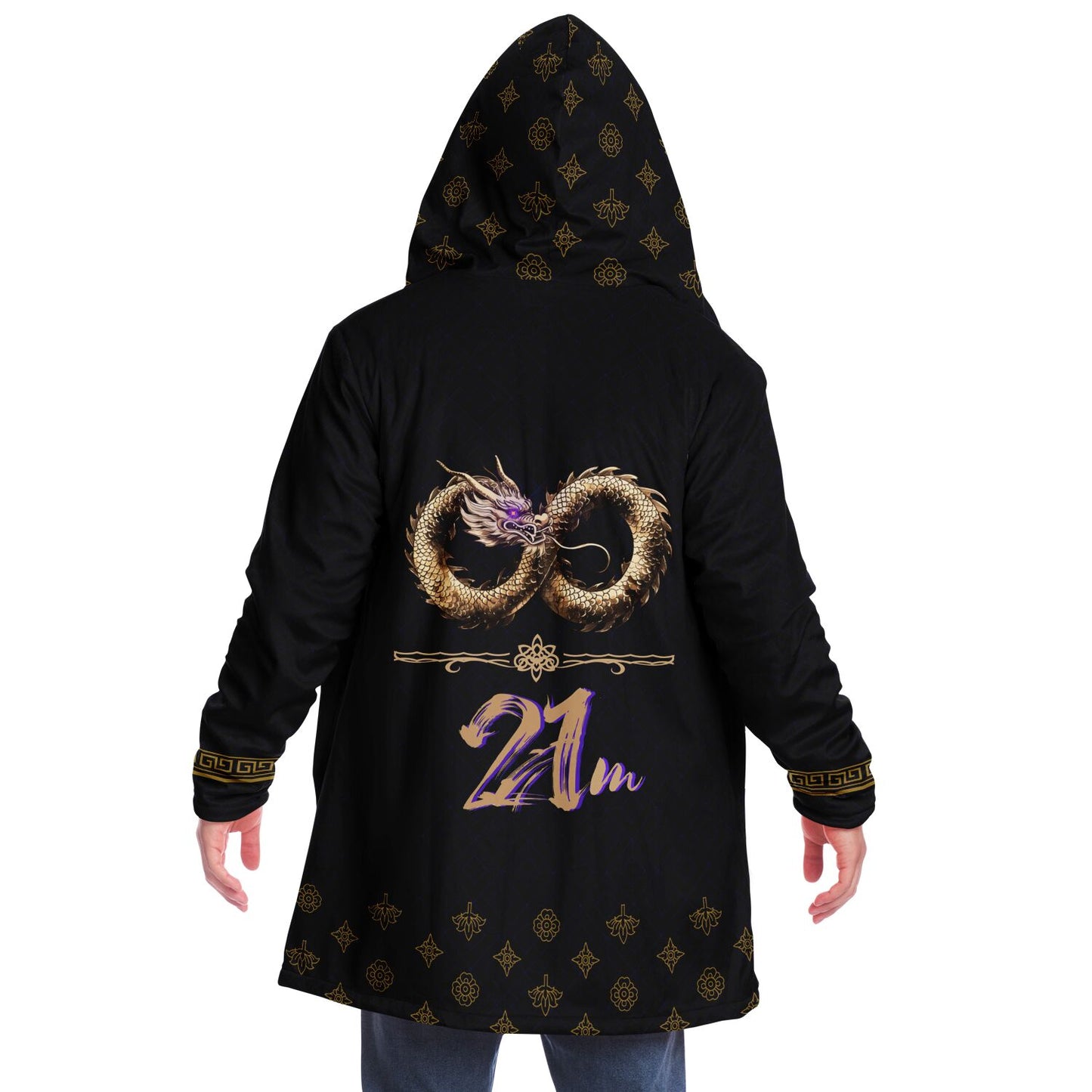 2026 -Black Infinity Dragon  - Microfleece Cloak