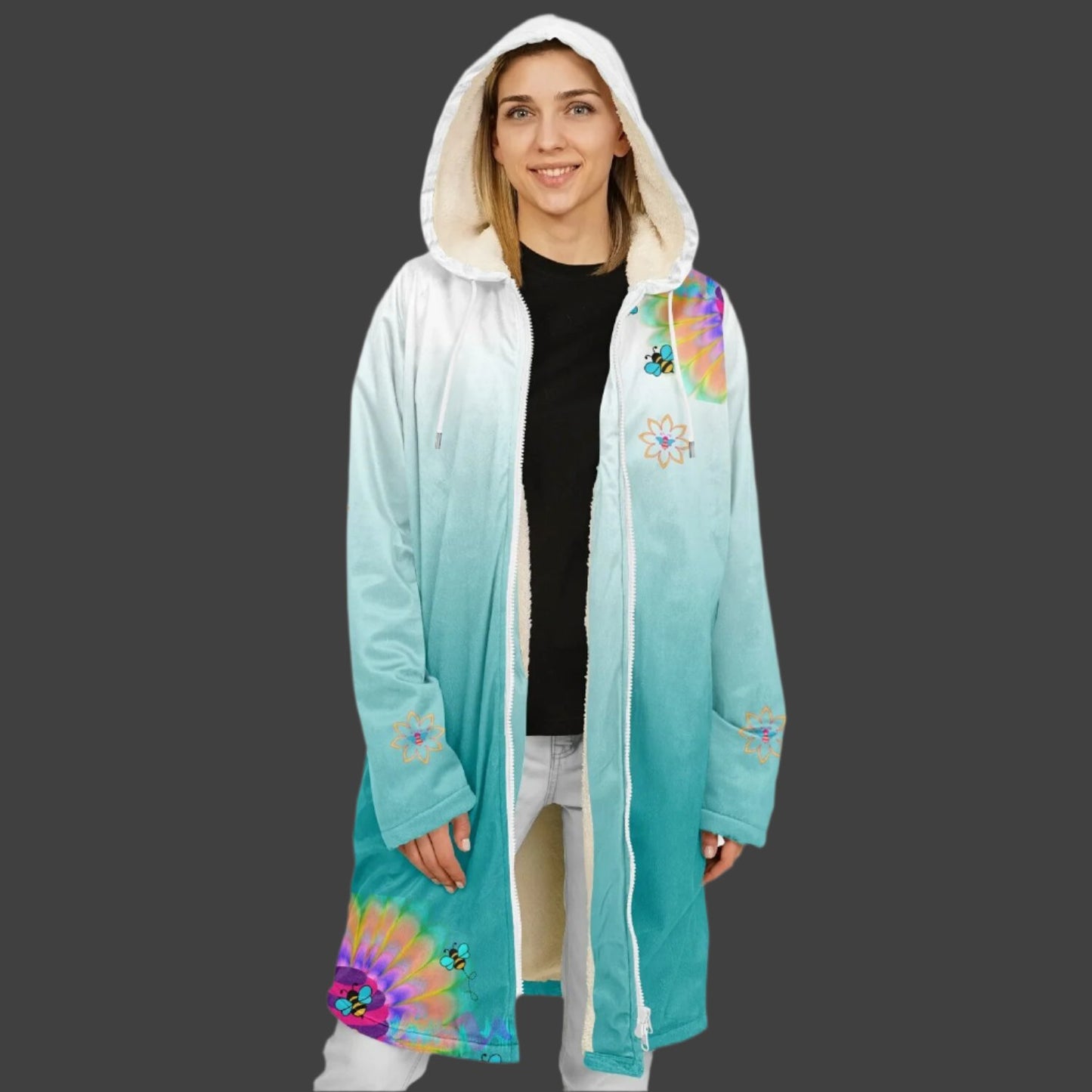 2025 - Hivetalk Gradient Fleece Zipper Cloak