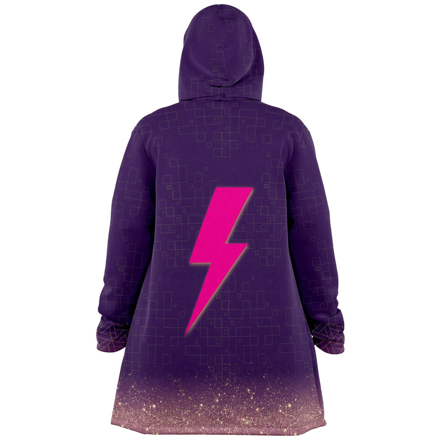 Lightning Purple - Microfleece Cloak - AOP