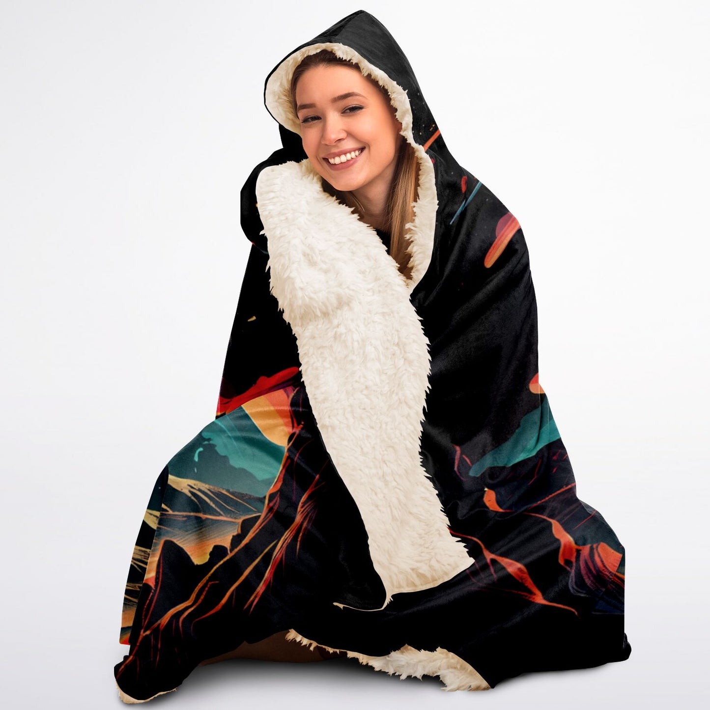 2025 - Moonscape Hooded Blanket Sherpa