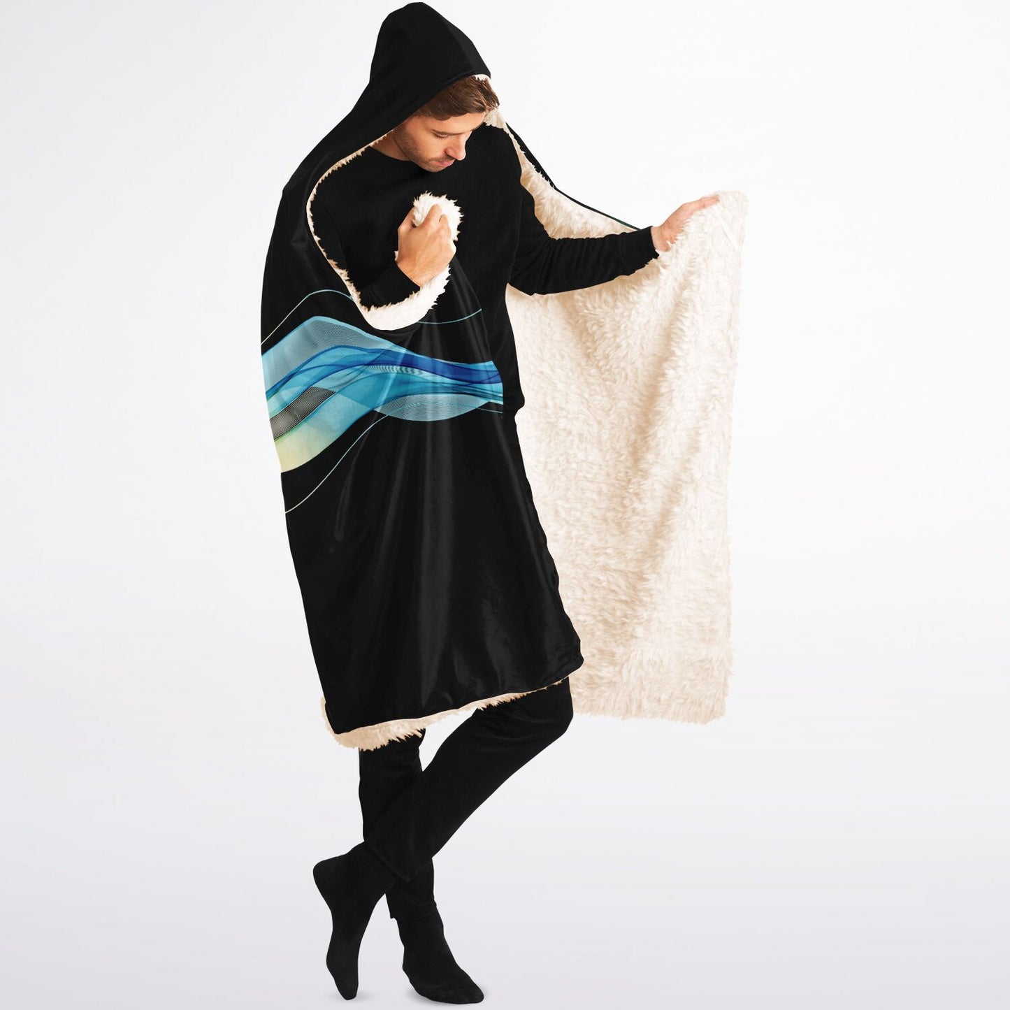 2025- Hivetalk Flow Hooded Blanket Sherpa