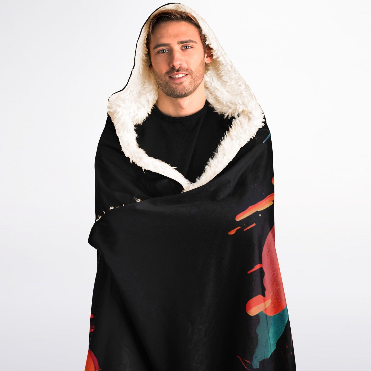 2025 - Moonscape Hooded Blanket Sherpa