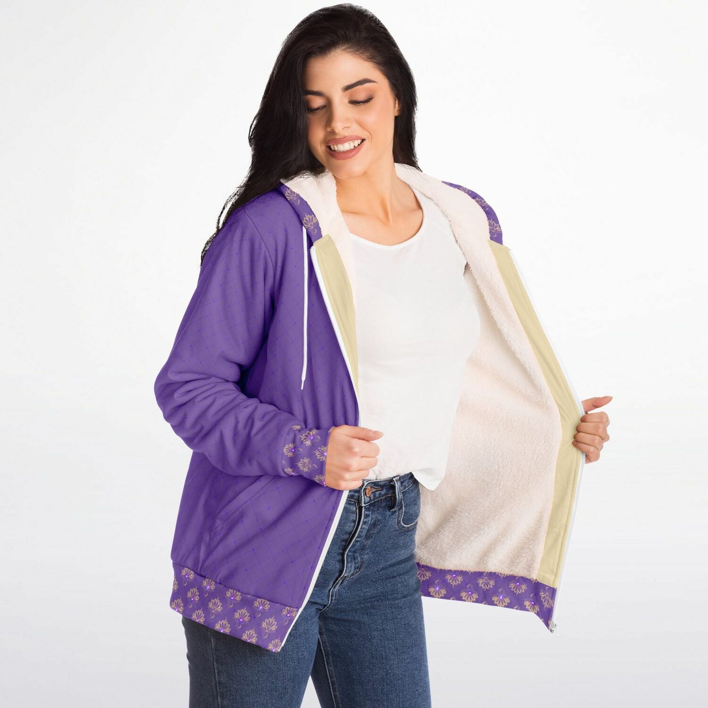 2026 - Violet Hivetalk Microfleece Ziphoodie - AOP