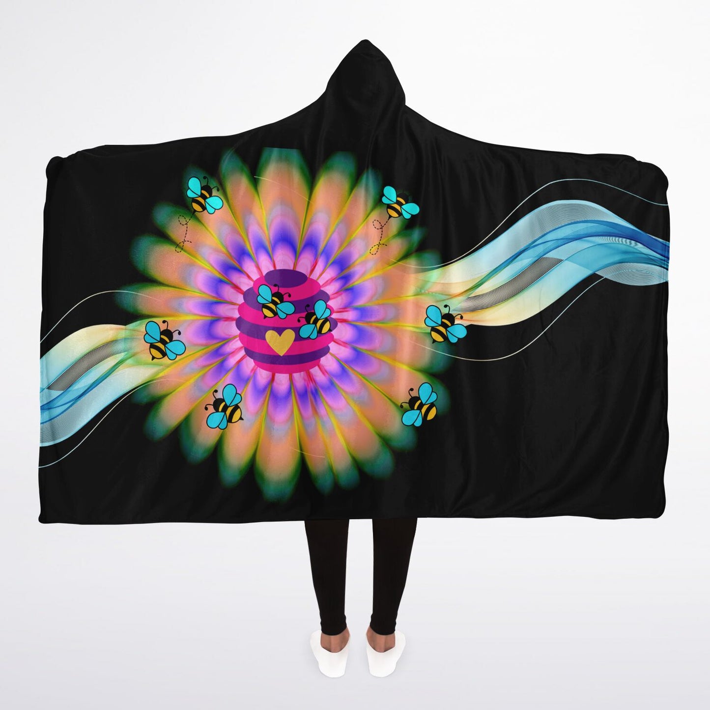 2025- Hivetalk Flow Hooded Blanket Sherpa