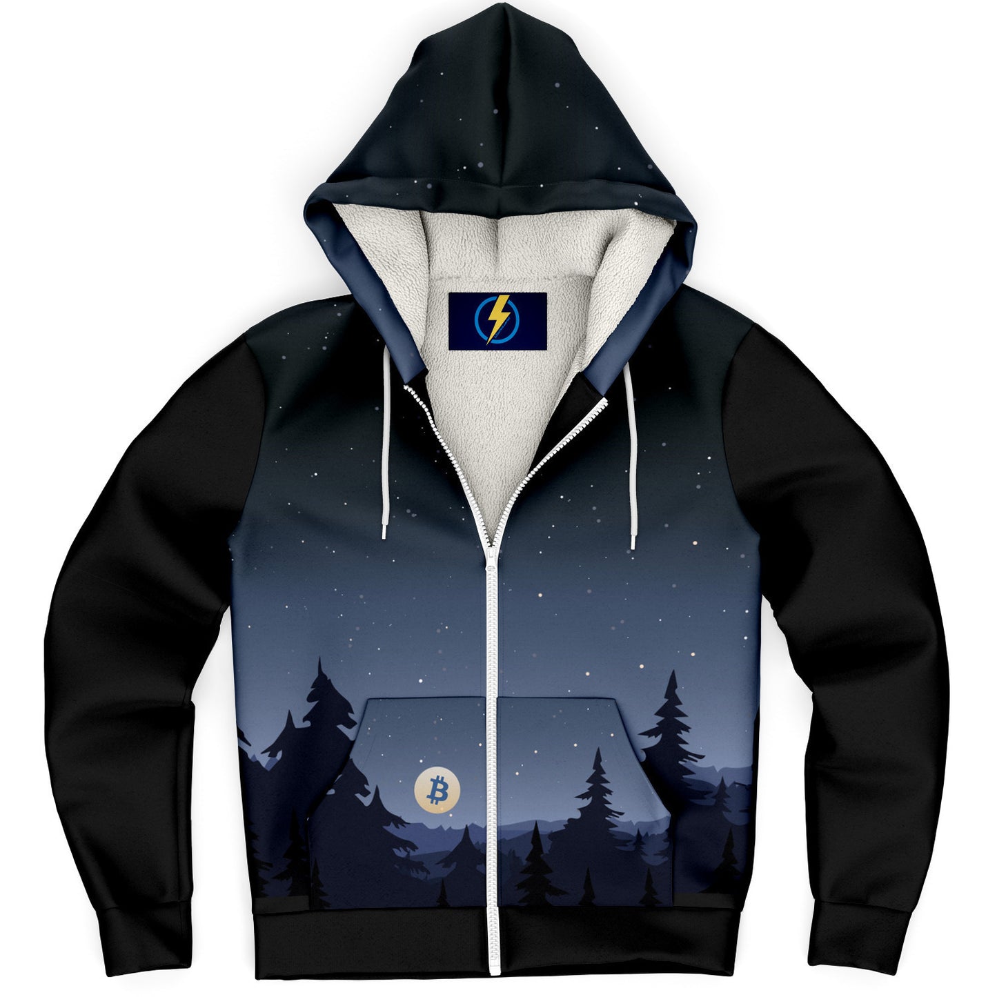 Night Sky - Microfleece Ziphoodie