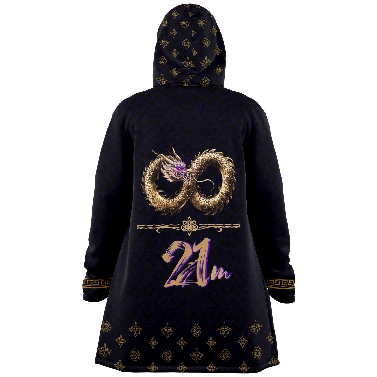2026 -Black Infinity Dragon  - Microfleece Cloak