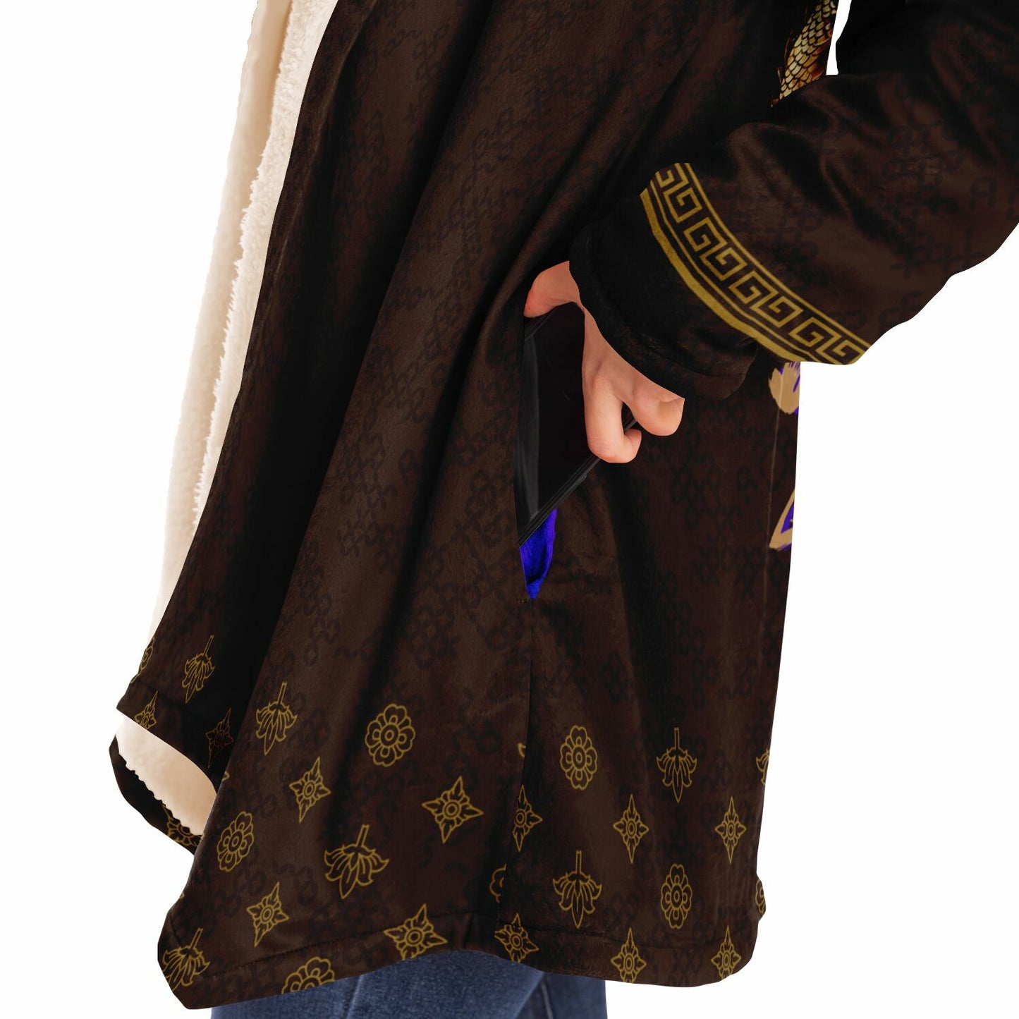 2026 - Brown Infinity Dragon  - Microfleece Cloak