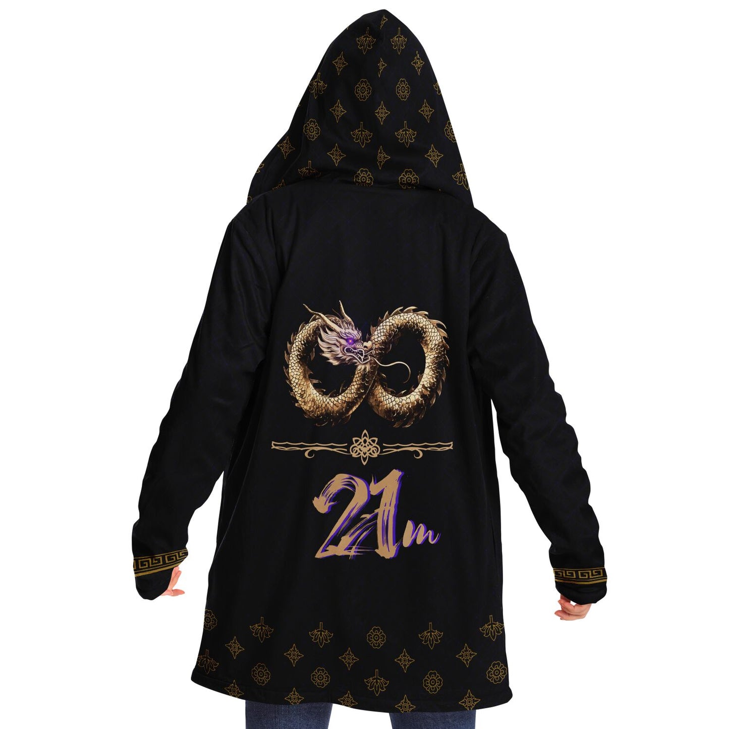2026 -Black Infinity Dragon  - Microfleece Cloak