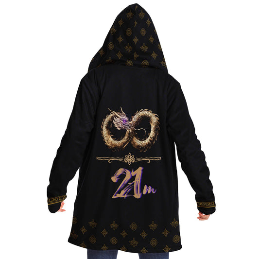 2026 -Black Infinity Dragon  - Microfleece Cloak
