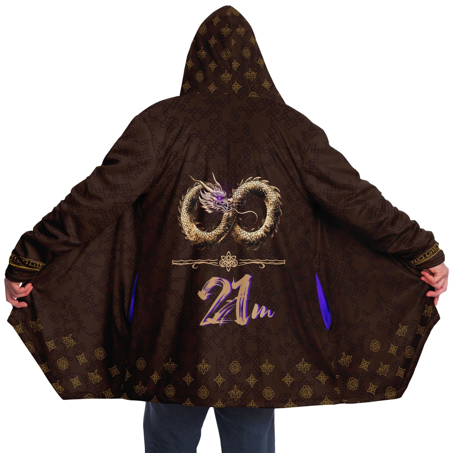2026 - Brown Infinity Dragon  - Microfleece Cloak