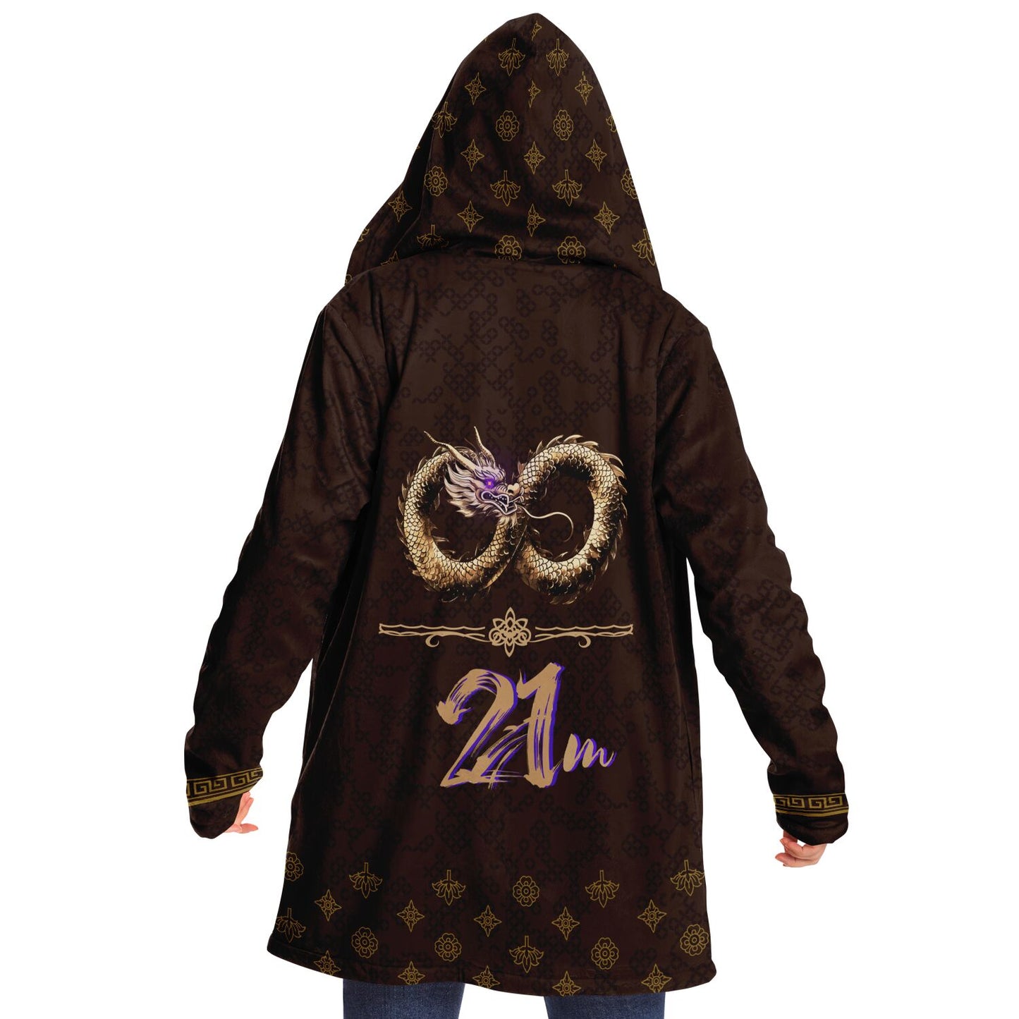 2026 - Brown Infinity Dragon  - Microfleece Cloak