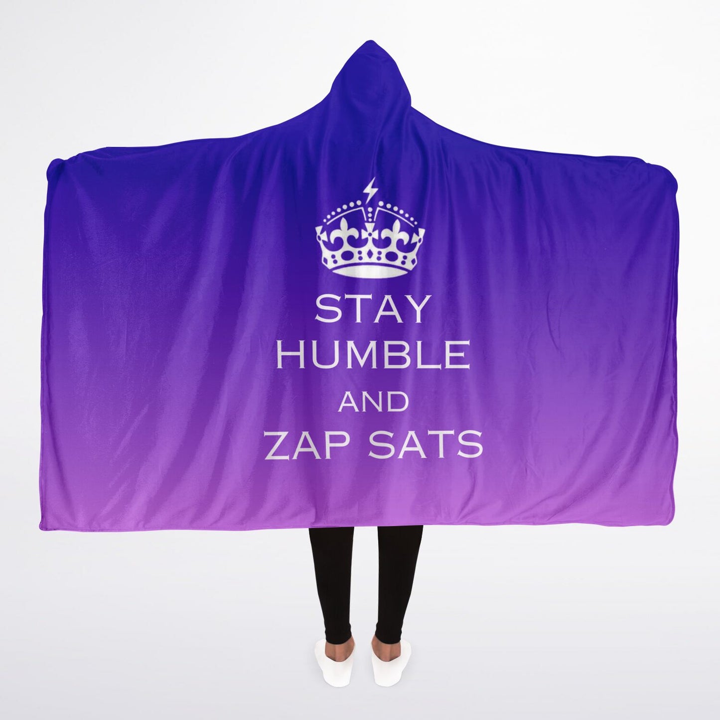 2025 - Stay Humble and Zap Sats - Hooded Blanket Sherpa