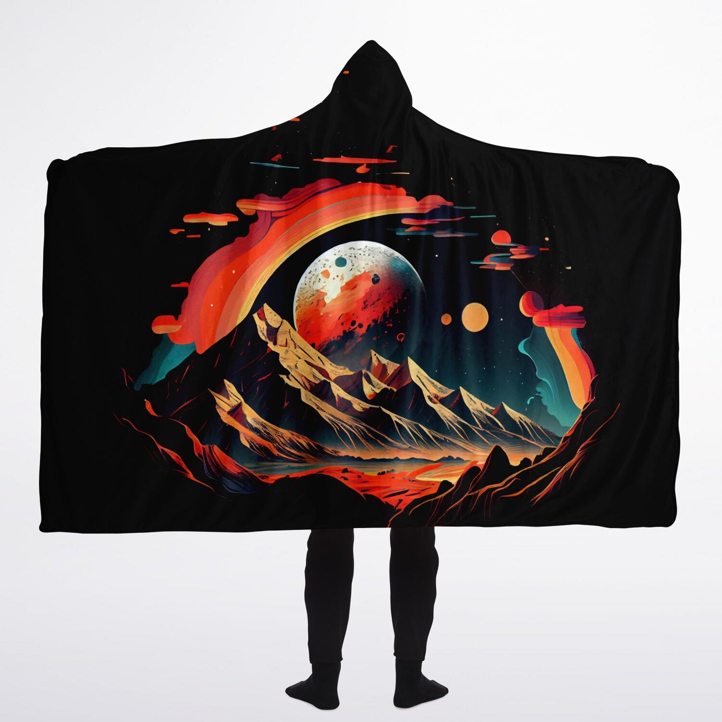 2025 - Moonscape Hooded Blanket Sherpa