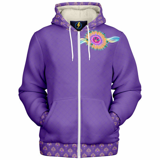 2026 - Violet Hivetalk Microfleece Ziphoodie - AOP