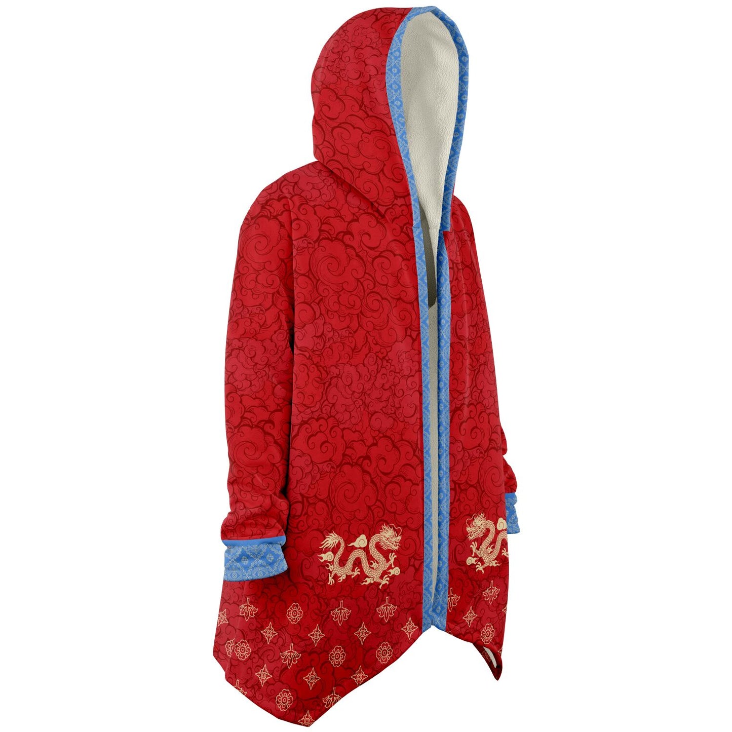 Bitcoin Red Gold Dragon - Microfleece Cloak