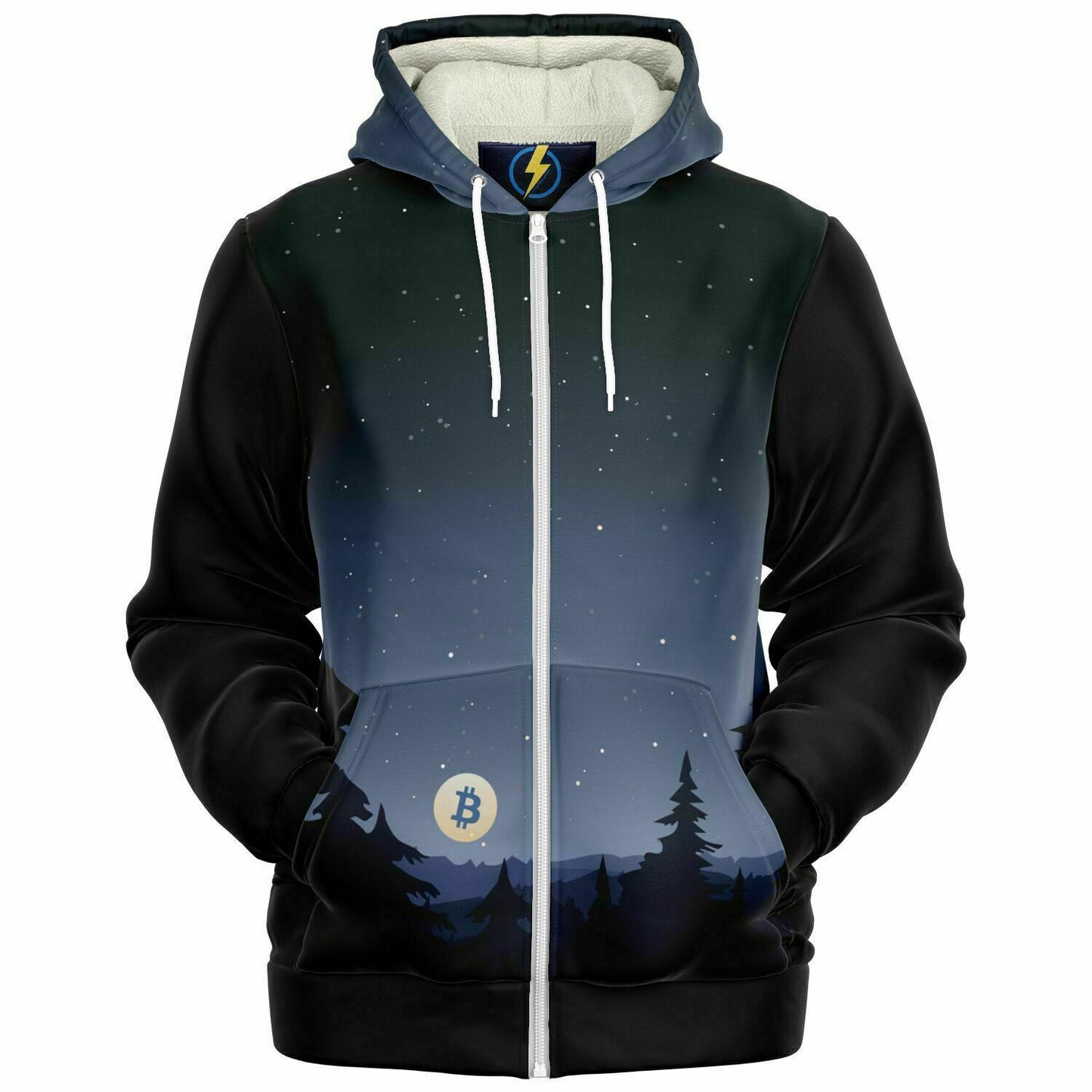 Night Sky - Microfleece Ziphoodie