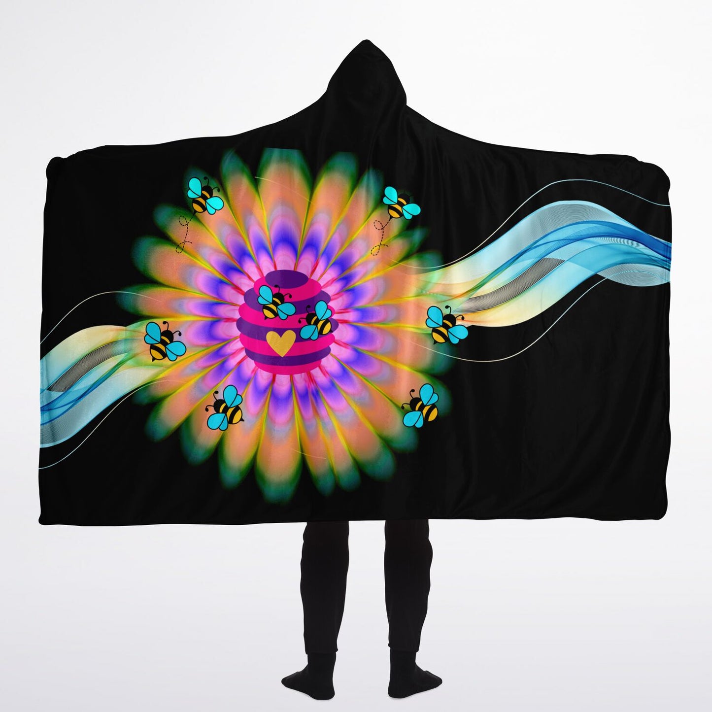 2025- Hivetalk Flow Hooded Blanket Sherpa